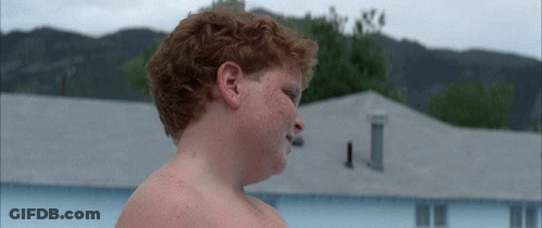 Young Boy In Life Jacket At Pool Edge GIF