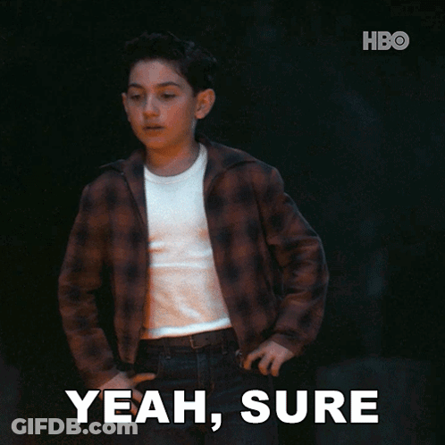 Young Boy In Plaid Jacket Saying Yeah Sure GIF
