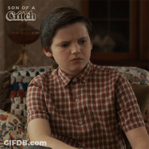 Young Boy In Plaid Shirt Son Of A Grifch GIF