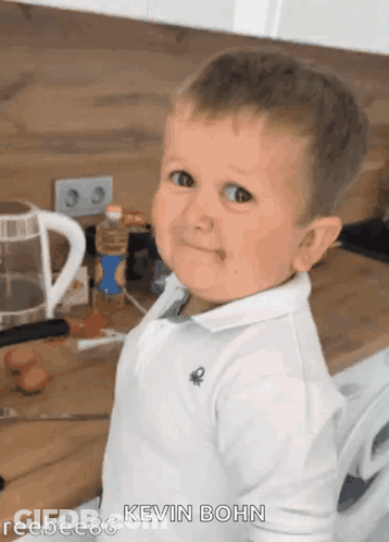 Young Boy In White Shirt Kevin Bohn GIF
