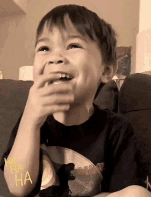 Young Boy Laughing GIF