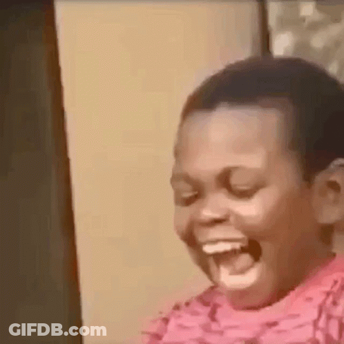 Young Boy Laughing With Mouth Wide Open GIF