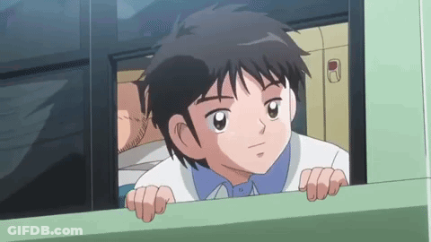 Young Boy Looking Out Bus Window GIF