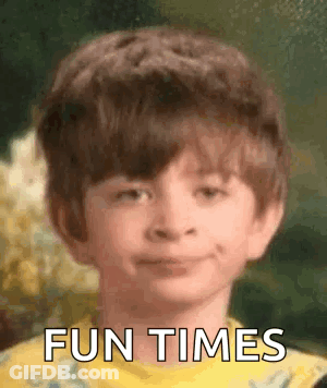 Young Boy Making Funny Face Fun Times GIF