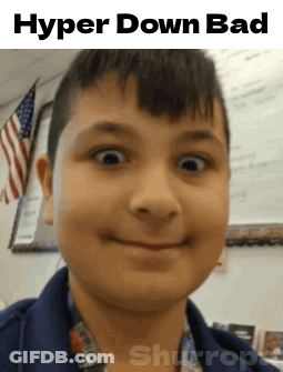 Young Boy Making Funny Face Hyper Down Bad GIF