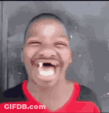 Young Boy Making Funny Face GIF