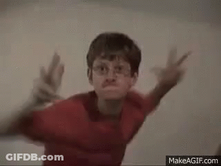 Young Boy Making Peace Sign GIF