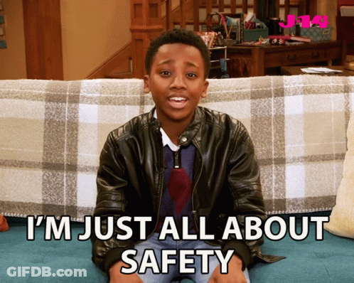 Young Boy On Couch I'm Just All About Safety GIF