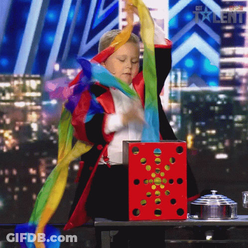Young Boy Performing Trick On Stage Got Talent GIF
