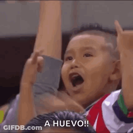 Young Boy Raising Arms And Screaming GIF