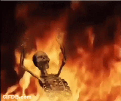 Young Boy Reading Newspaper In Car With Fire GIF