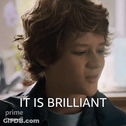 Young Boy Saying It Is Brilliant GIF