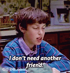 Young Boy Says I Don't Need Another Friend GIF