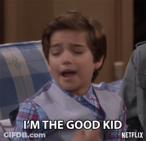 Young Boy Says I'm The Good Kid Netflix Advertisement GIF