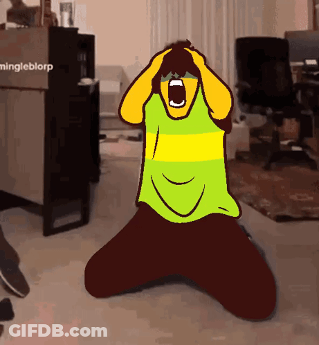 Young Boy Screaming During Bath GIF