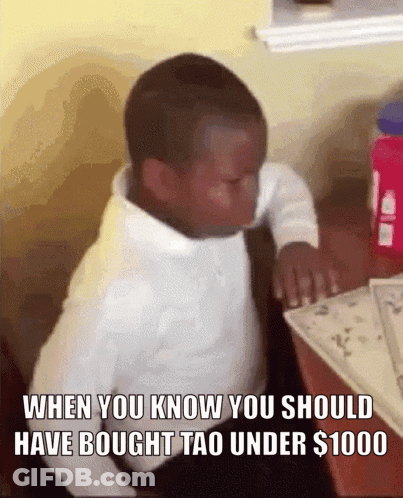 Young Boy Sign When You Know You Should Have Bought Tao Under 1000 GIF