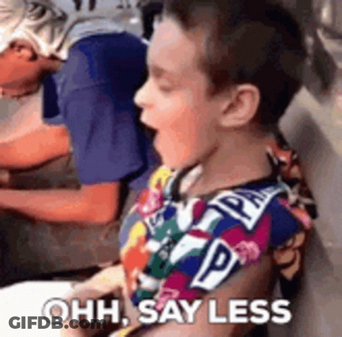 Young Boy Sitting In Car Saying Ohh Say Less GIF