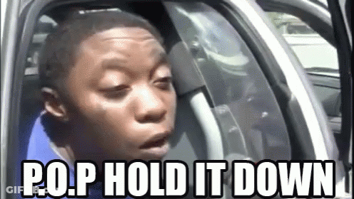 Young Boy Sitting In Car With P.O.P Hold It Down GIF