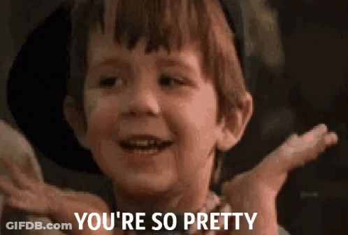 Young Boy Smiling Saying You're So Pretty GIF