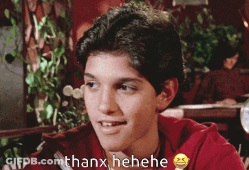 Young Boy Smiling Thanx Henee GIF