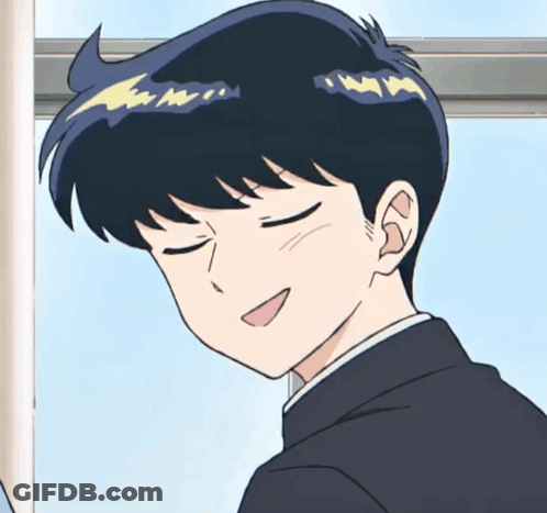 Young Boy Smiling With Eyes Closed GIF