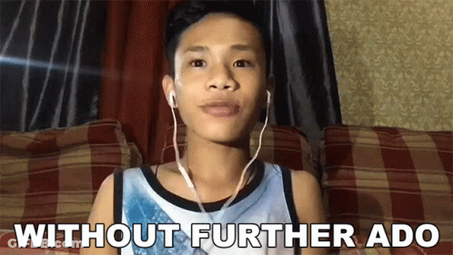 Young Boy Wearing Ear Buds GIF