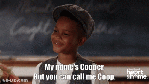 Young Boy Wearing Hat And Vest My Name's Cooper But You Can Call Me Coop GIF