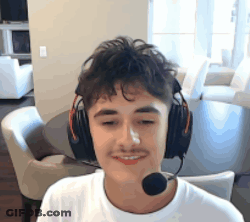 Young Boy Wearing Headphones And Microphone Smiling GIF