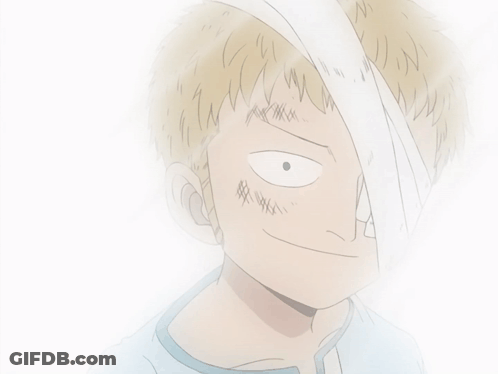 Young Boy With Bandage GIF