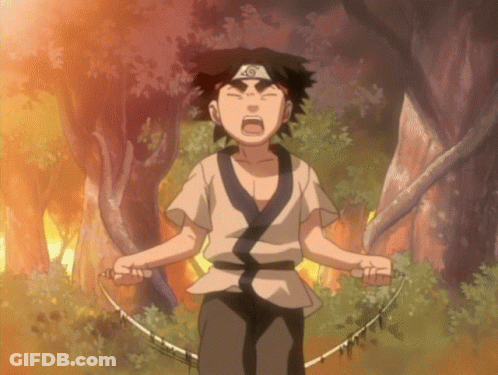 Young Boy With Headband Letter N GIF