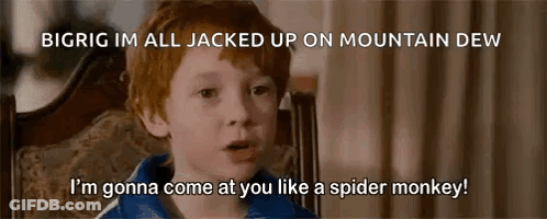 Young Boy With Red Hair Sitting In Chair Talking GIF