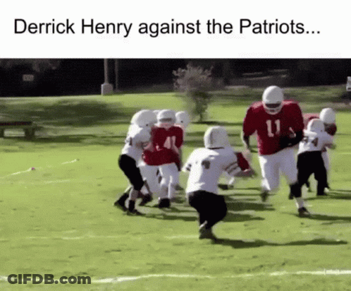 Young Boys Playing Football Derrick Henry Against The Patriots GIF