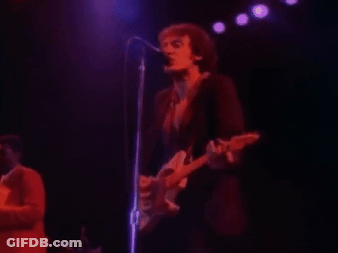 Young Bruce Springsteen Pointing His Finger GIF