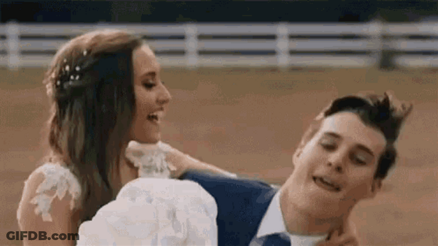 Young Couple Marriage Husband Carrying His Wife GIF