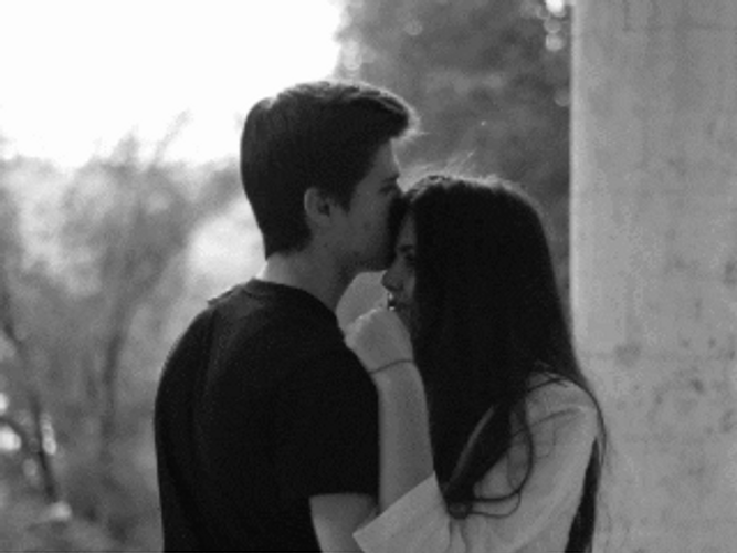 Young Couple Passionate Hug GIF