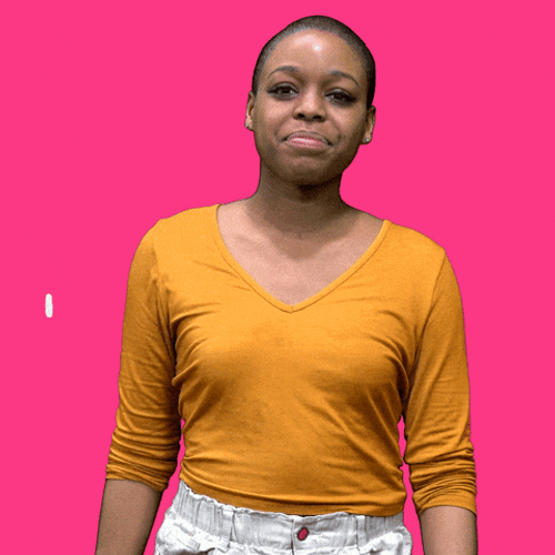Young Deaf Lady Love Sign Language GIF