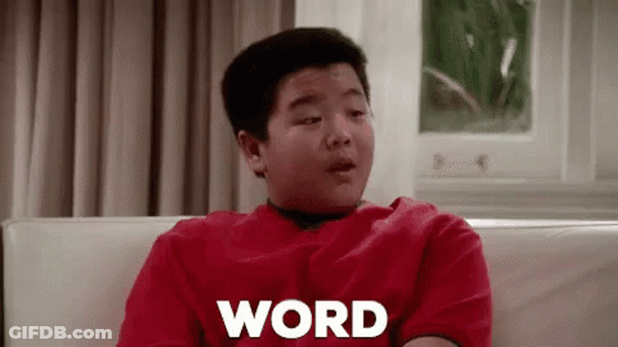 Young Eddie Huang Word GIF