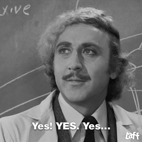 Young Frankenstein Gene Wilder Yes Yes Yes GIF