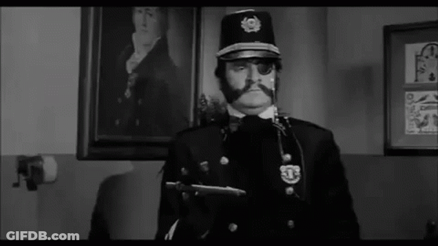 Young Frankenstein Kenneth Mars As Inspector Kemp GIF