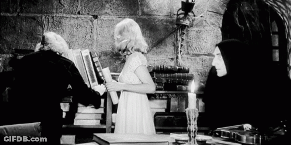 Young Frankenstein People Looking Back And Forth GIF