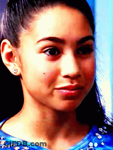 Young Girl Close Up Blue Shirt GIF