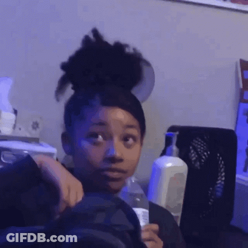 Young Girl Holding Bottle Of Water GIF