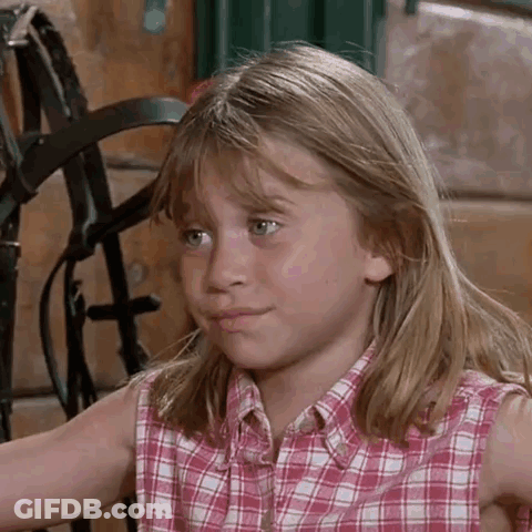 Young Girl In Pink Plaid Shirt Sitting Before Horse Bridle GIF