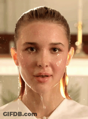 Young Girl Making Funny Face Saying Yay GIF