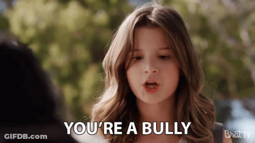 Young Girl Saying You're A Bully GIF