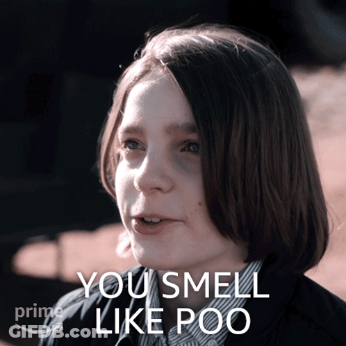 Young Girl Says You Smell Like Poo GIF