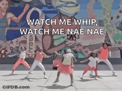 Young Girls Dancing On Sidewalk GIF