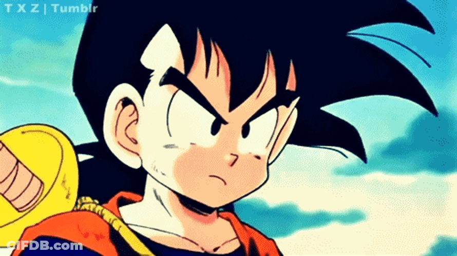 Young Gohan Teary Eyes GIF