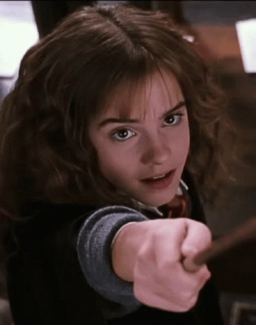 Young Hermione And Her Wand GIF
