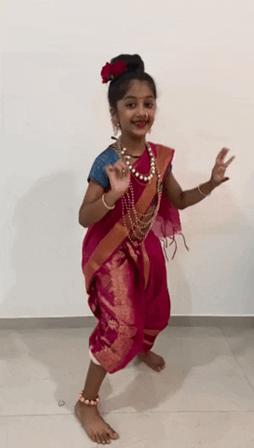 Young Indian Girl Dancing GIF